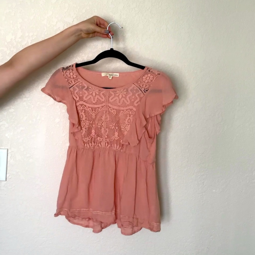 Pink Boho Blouse